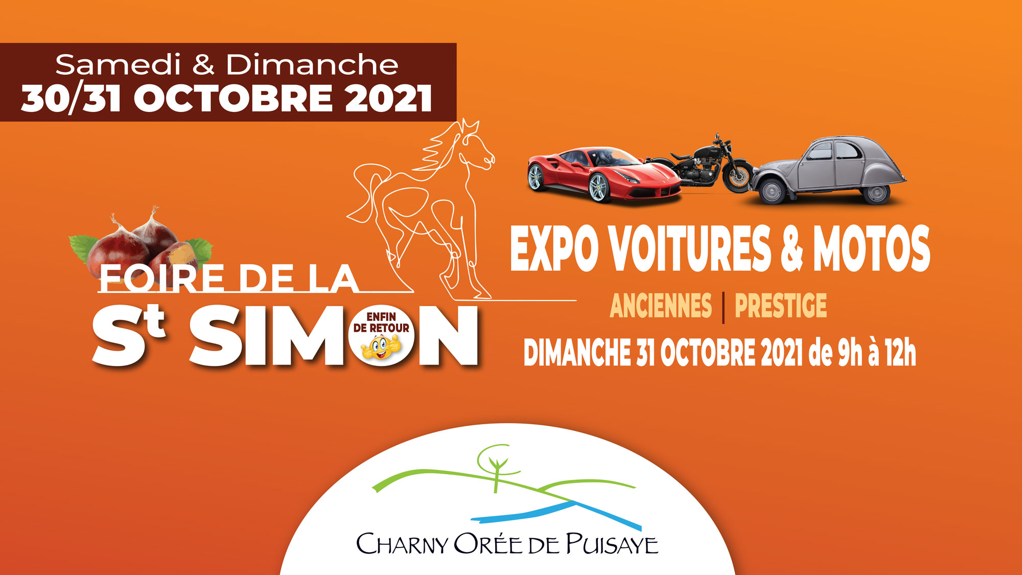 Expo voitures motos St Simon Charny Orée de Puisaye